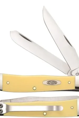 Affordable - CASE KNIVES Synthetic Trapper w/ Clip 4.125" Closed - Yellow