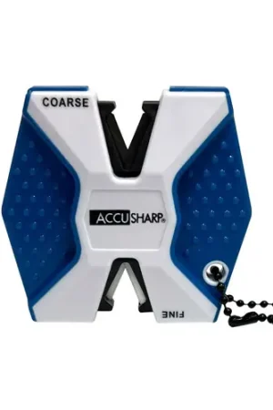 ACCUSHARP 2-Step Knife Sharpener Hand Held Diamond Blue/Wht | Hurry