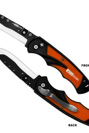 ACCUSHARP Replaceable Blade Razor 3.5" Plain SS Blaze Orange | Ends Today