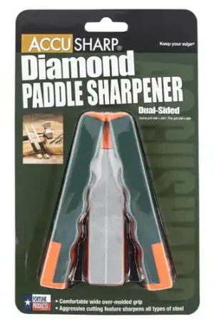 ACCUSHARP Paddle Sharpener Folding Fine/Crse Diamond Gry/Org | Now Available