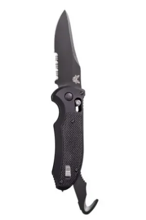 BENCHMADE Auto Triage 3.58" Drop Point Coated Serrated Edge | Ends Soon