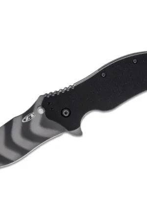 ZERO TOLERANCE Assisted Flipper Knife 3.25" Plain Blade - Black G10 Handles - Premium