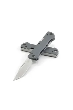 Top-Selling | BENCHMADE Weekender Slip Joint Folding Knife 3" & 2" Blade, Bottle Opener w/ Cool Grey G10 Handles