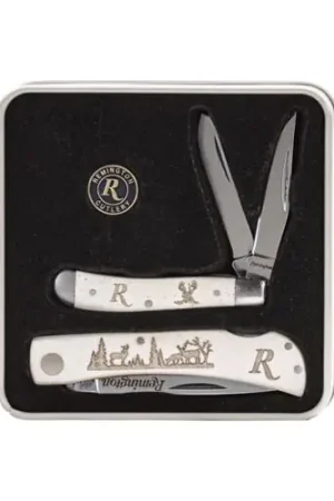 Buy Direct | REMINGTON Mule Deer Tin Collector 2.75 Peanut/3.5 Lockback