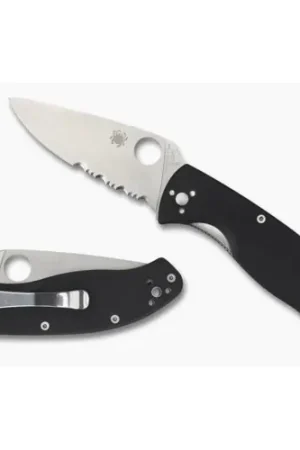 Affordable | SPYDERCO Tenacious G-10 Black Serrated Edge