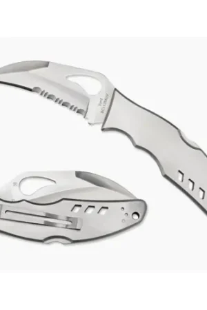 Best Price - SPYDERCO Crossbill Stainless Partially Serrated Edge