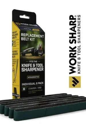 WORK SHARP WSKTS 6pc P80 Grit Belt Kit - Deal