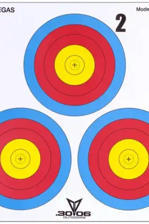 30-06 OUTDOORS Paper Targets 3 Spot Vegas 100pk Assorted - Premium Quality