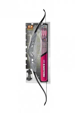 Buy Direct | EASTON TECHNICAL Youth Recurve Bow Kit w/Pink Arrows & Qu