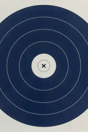 30-06 OUTDOORS Paper Targets Single Spot 100pk Blue/White - Express Delivery