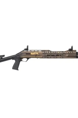 Get Yours - PANZER ARMS EG-240 Tactical 12 Gauge 18.5" 7rd - Black & Bronze w/ Custom Flag Cerekote
