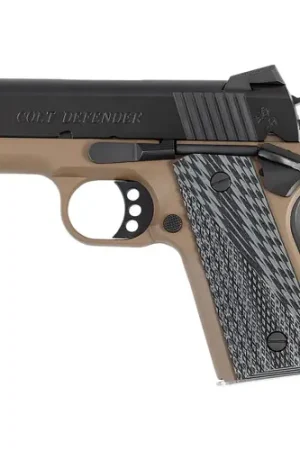 COLT 1911 Defender 45 ACP 3" 7rd Blk/FDE G10 | Customer Favorite