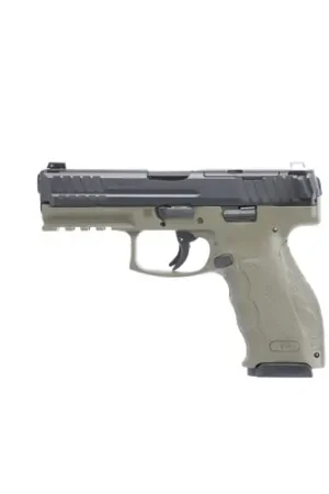 Daily Deal - HK USA VP9-B 9MM 4.1" 17rd Optic Ready Pistol - FDE | Black