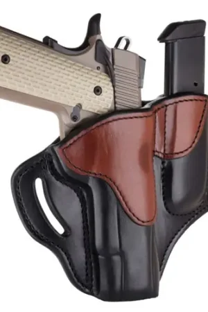 1791 GUNLEATHER BH1M1 Combo OWB 01 BlackBrown Leather Fits 45 1911 - Secure Shopping