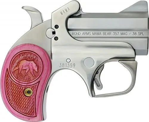 Bond Arms Mama Bear Pink Wood .357 Mag/.38 Special Derringer - Daily Deal