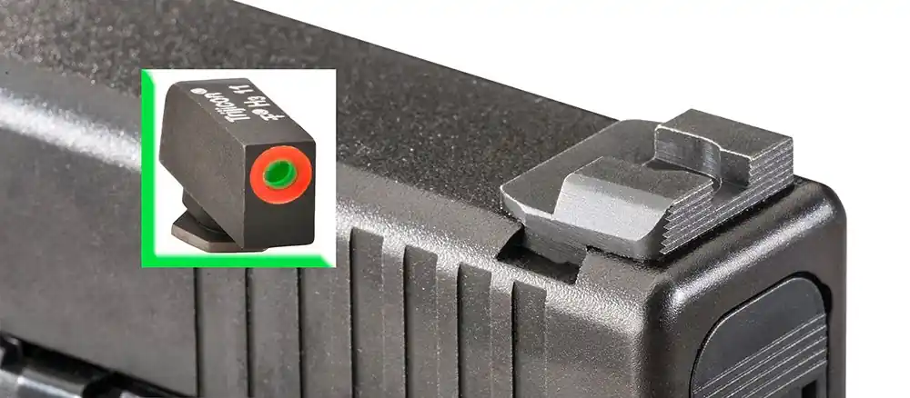 Reliable Choice - Ameriglo Hackathorn Set for Glock Green Tritium Handgun Sight