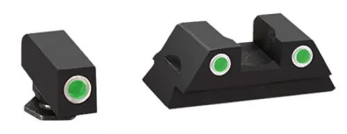 AmeriGlo Classic 3-Dot Night Sight For Glock 42/43 Tritium Green w/White Outline - Save More