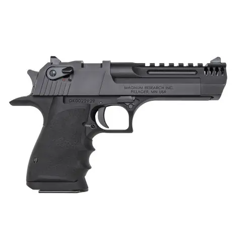 Top Rated | Magnum Research Desert Eagle Mark XIX L5 Integral Muzzle Brake .357 Mag Blue/Black Pistol