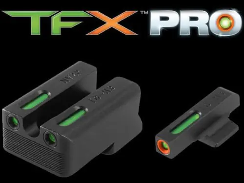 Buy Now - TruGlo TFX Pro for 1911 Novak 260 Front 500 Rear Green/Orange Fiber Optic Handgun Sight