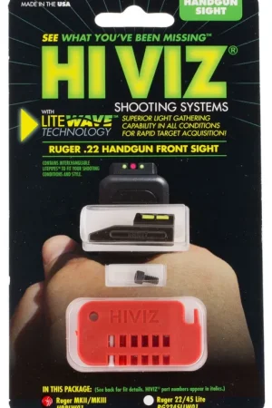 Flash Sale | Hi-Viz LiteWave Ruger Mark I/II/III/IV Front Red/Green/White Fiber Optic Handgun Sight