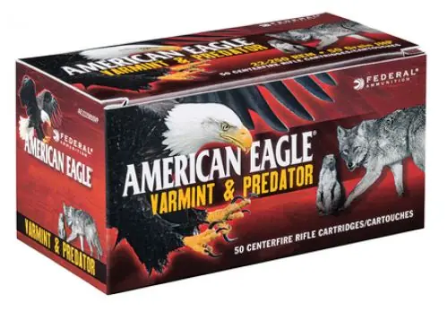 American Eagle Varmint FED .22-250 50GR JHP 50/5 | Buy Online