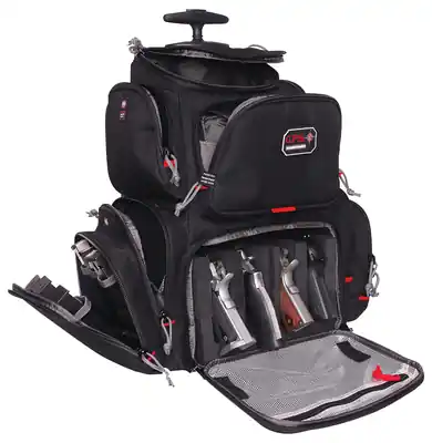 GPS Rolling Handgunner Backpack Black - While Supplies Last