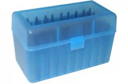 While Supplies Last | MTM Case-Gard R-50 Multi-Caliber Clear Blue
