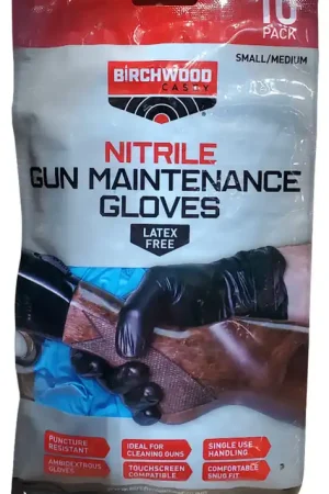 Almost Gone - Birchwood Casey NGLVS-L Nitrile Black LG/XL 10 Pack