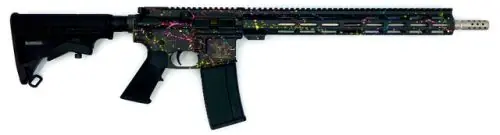 Big Sale - Great Lakes Firearms GLFA AR-15 Saved Splatter .223 Wylde Cerakote Saved Splatter Black Rifle
