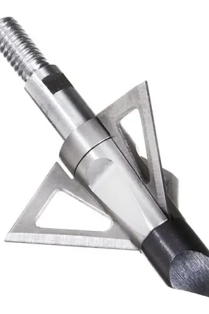 Available Now - Allen Company Velox Stainless-Steel Ballistic 3-Blade Archery Broadheads Stainless Steel Blades Silver