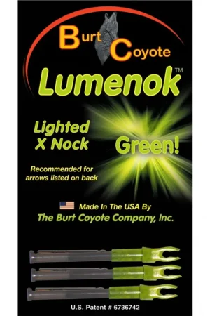 Lumenok Lighted Nocks X Green 3-Pack - While Supplies Last