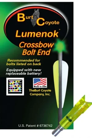 Top Quality - Lumenok Crossbow Nocks Green Moon Gold Tip