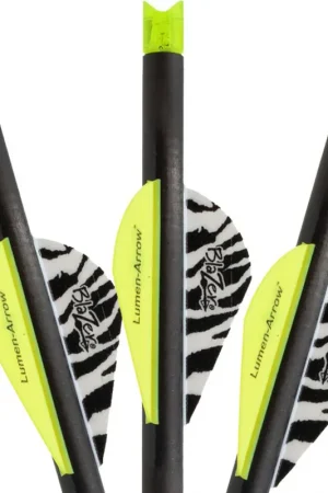 Lumenok Carbon Crossbow Bolts with Green Moon Nocks 20 in. - Top-Selling