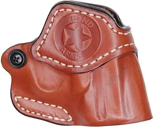 Reliable Choice - Bond Arms Premium Leather Cross Draw Holster with Trigger Guard Tan Leather