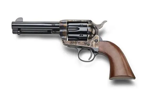 Factory Direct - Pietta Californian 9mm Casehardened Frame With Blued Barrel and Cylinder Revolver