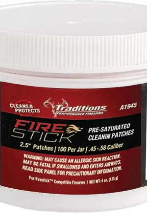 Going Fast | Traditions Firearms Firestick Saturated Cleaning Patches