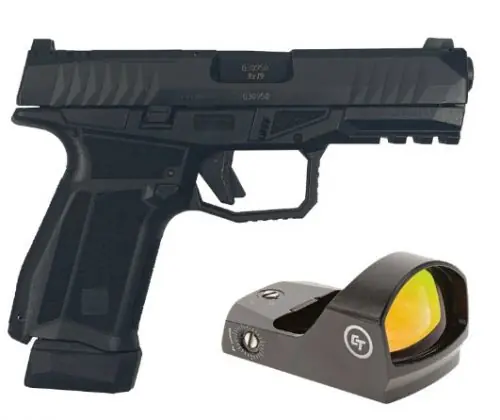 Arex Delta M OR 9mm Black Pistol w/ Crimson Trace Red Dot - Latest Arrival