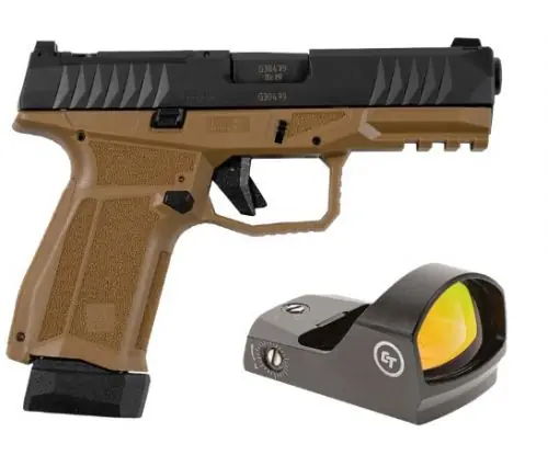 Arex Delta M Optics Ready 9mm Flat Dark Earth Pistol w/ Crimson Trace Red Dot - Limited Time