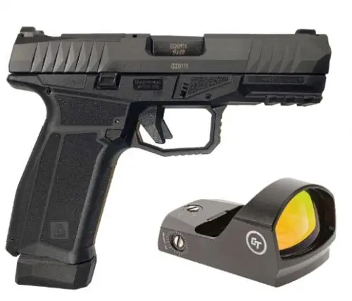 Arex Delta X OR Optics Ready 9mm Blue/Black Pistol with Crimson Trace Red Dot | Limited-Time Deal