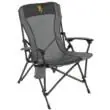 Premium Quality | ALPS Brands Browning Fireside Gold Buckmark Chair Charcoal/Gray
