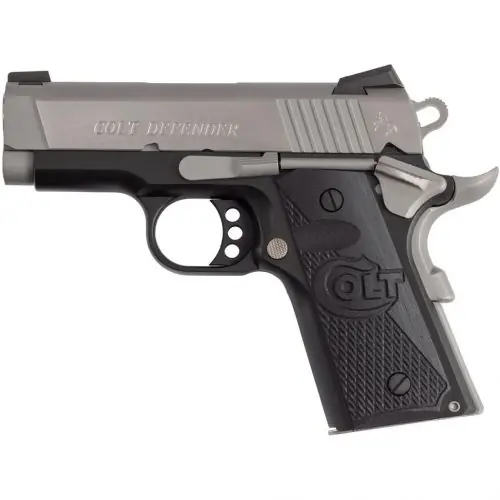 Best Value - Colt 1911 Defender .45 ACP Cerakote Titanium/Stainless Pistol