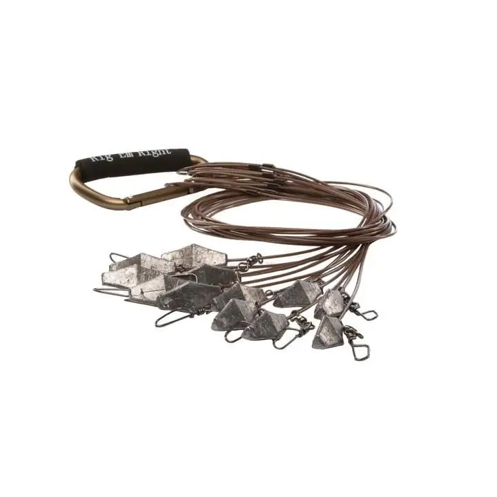 48in Xtreme Cable TX Rigs 4oz weights (per doz) - Top Seller