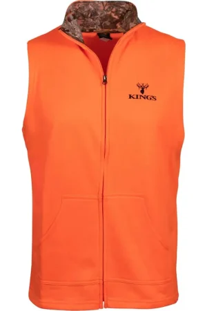Kings Full Zip Poly Vest Blaze Large - Easy Returns