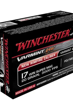 Winchester Varmint Rimfire Ammo .17 WSM 20 gr. 50 rd. | Ends Soon